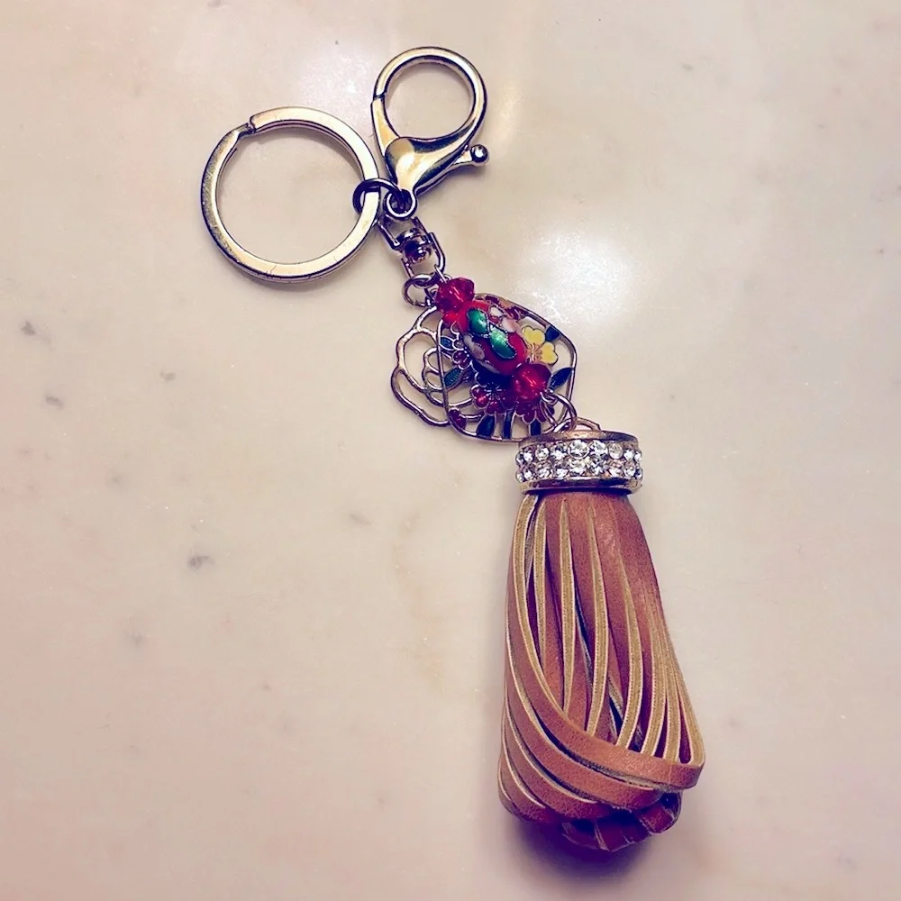 SALE! Cloisonné charm keychain #4 - Picture 3 of 4